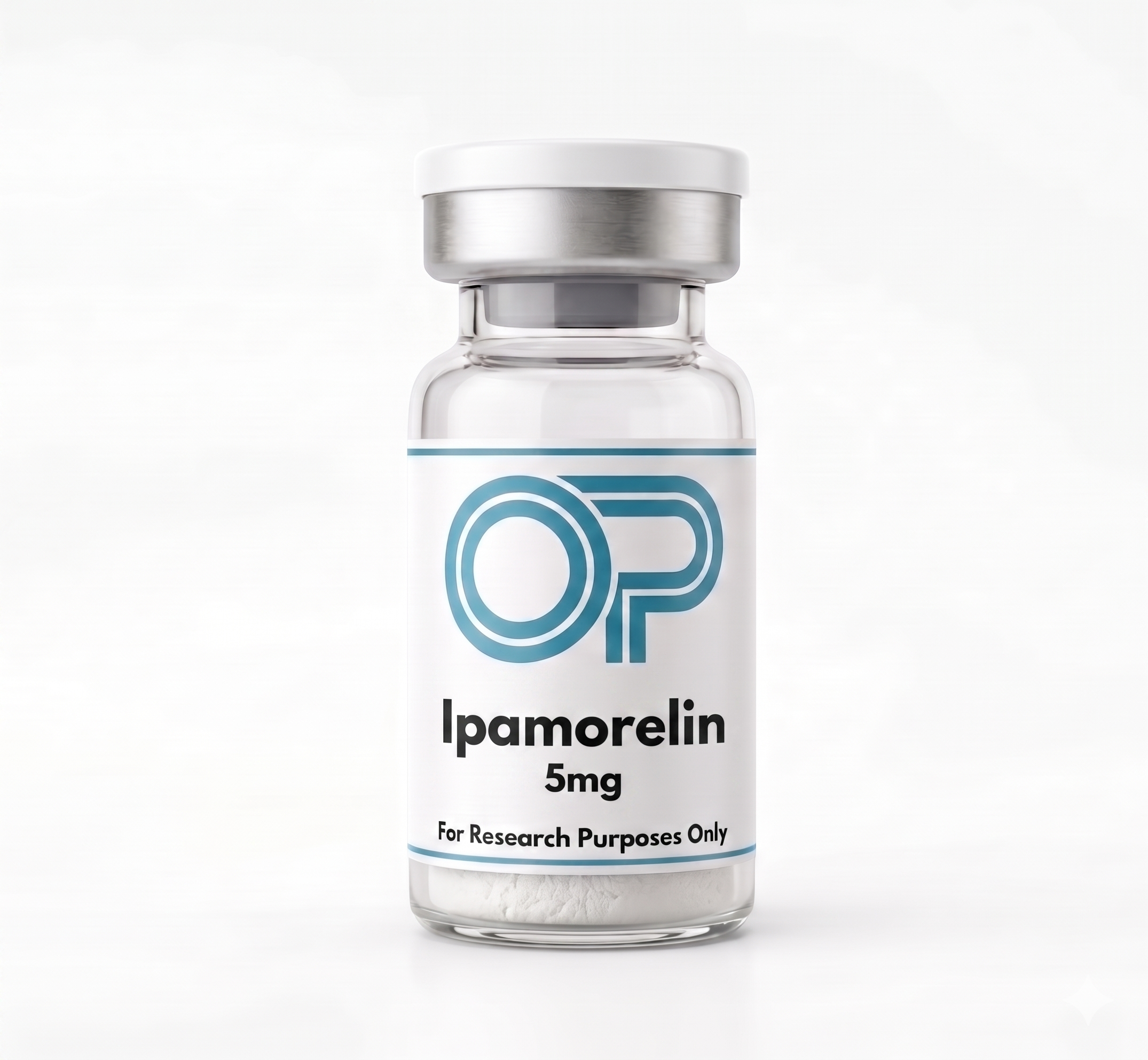 Ipamorelin 5mg lyophilised vial - for research purposes only