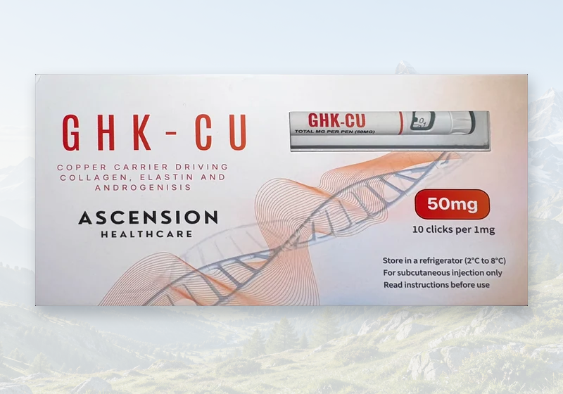 Ascension Healthcare GHK-Cu 50mg pen in its original packaging
