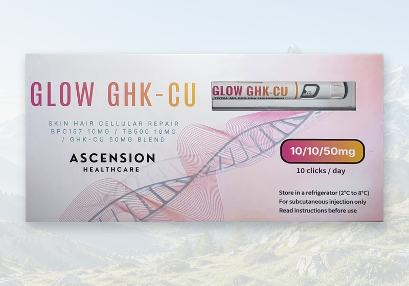 Ascension Healthcare GLOW 70mg (50/10/10) pen in its original packaging