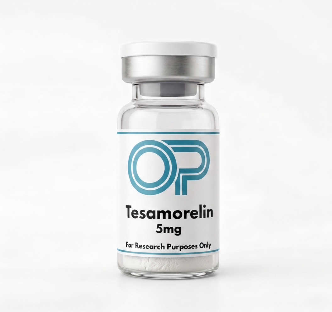 Tesamorelin 5mg lyophilised vial - for research purposes only